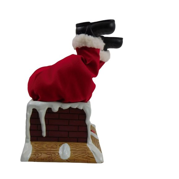 Gemmy Plush Santa Claus Stuck In A Chimney Christmas Decor 8.5" x 5.5" for parts - Picture 2 of 8